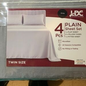 Twin Gray Sheet Set